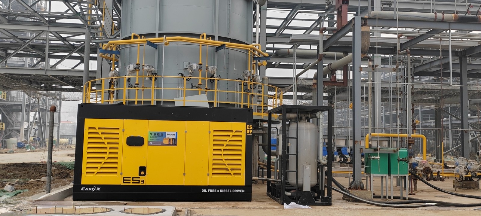 孚恩租賃-無油空壓機租賃項目現場圖3